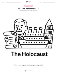 The Holocaust coloring page for kids