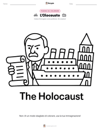 Pagina da colorare di L'Olocausto per bambini