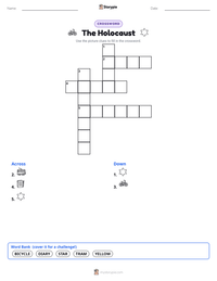The Holocaust printable worksheet preview