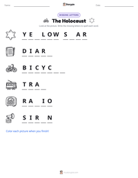 The Holocaust printable worksheet preview