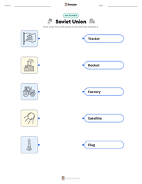 Soviet Union printable worksheet for kids