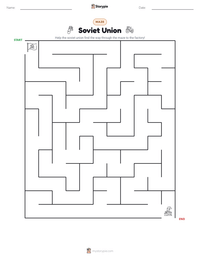 Soviet Union printable worksheet preview