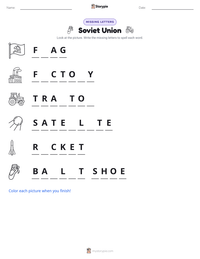 Soviet Union printable worksheet preview