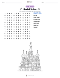 Soviet Union printable worksheet preview