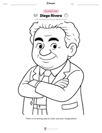 Diego Rivera printable worksheet preview
