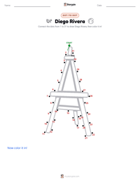 Diego Rivera printable worksheet preview