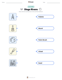 Diego Rivera printable worksheet preview