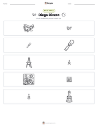 Diego Rivera printable worksheet preview