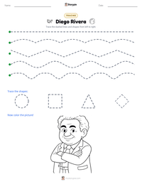 Diego Rivera printable worksheet preview