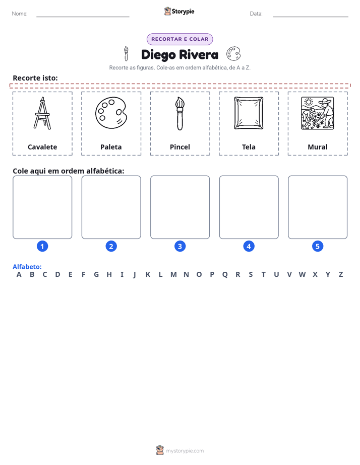 Recortar & Colar Alfabeto