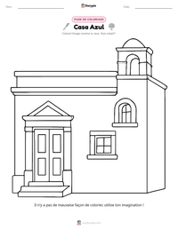 Aperçu de la feuille de travail imprimable Casa Azul