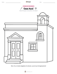 Anteprima della scheda stampabile di Casa Azul