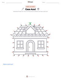 Casa Azul druckbare Arbeitsblatt Vorschau