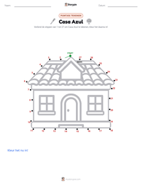Casa Azul afdrukbare werkblad voorbeeld