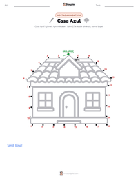 Casa Azul yazdırılabilir çalışma sayfası önizlemesi