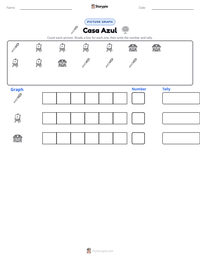 Casa Azul printable worksheet preview