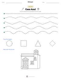 Casa Azul printable worksheet preview