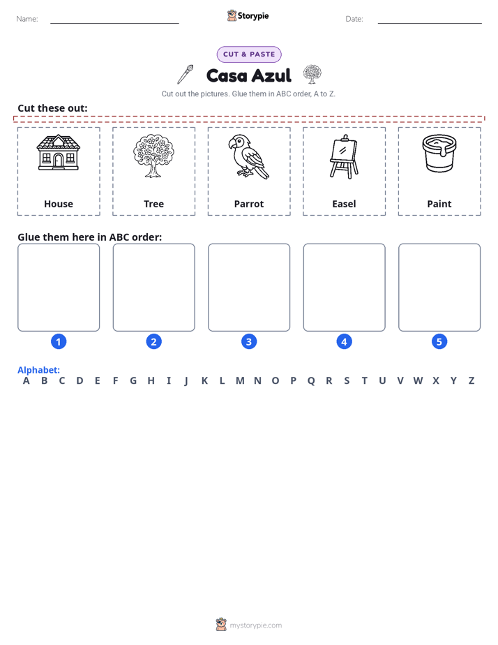 Cut & Paste Alphabet