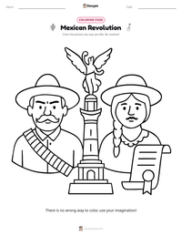 Mexican Revolution printable worksheet preview