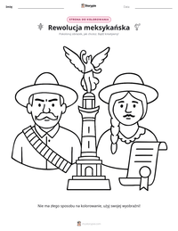 Podgląd drukowalnego arkusza ćwiczeń Rewolucja meksykańska
