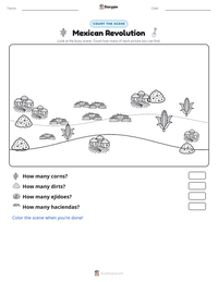 Mexican Revolution printable worksheet preview