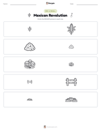 Mexican Revolution printable worksheet preview