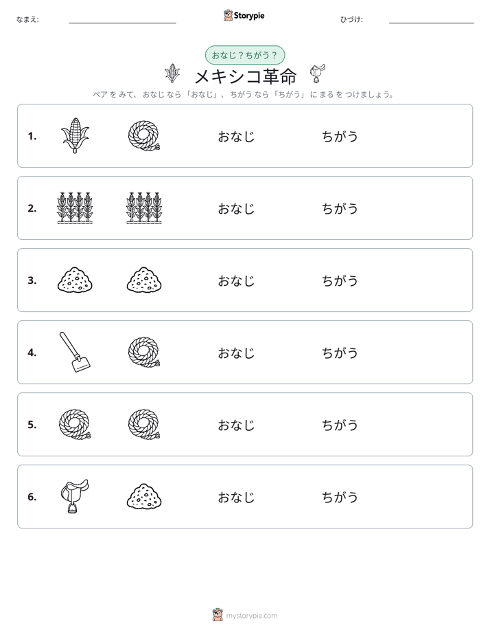 同じか違うか