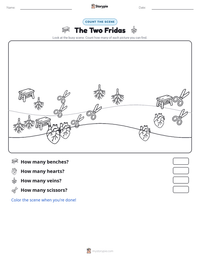 The Two Fridas printable worksheet preview