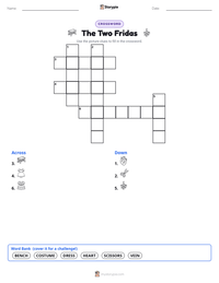 The Two Fridas printable worksheet preview