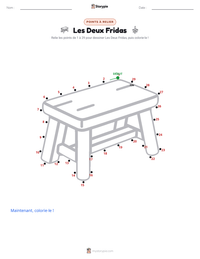 Aperçu de la feuille de travail imprimable Les Deux Fridas