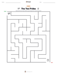The Two Fridas printable worksheet preview