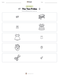 The Two Fridas printable worksheet preview