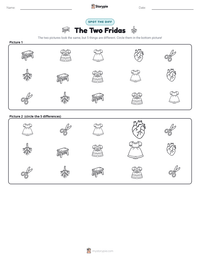The Two Fridas printable worksheet preview