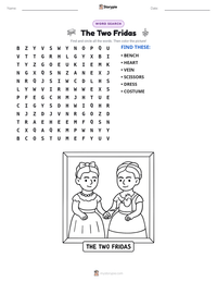 The Two Fridas printable worksheet preview