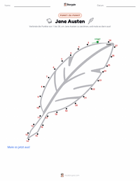Jane Austen druckbare Arbeitsblatt Vorschau