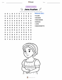 Aperçu de la feuille de travail imprimable Jane Austen