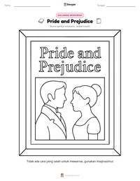 Prabaca lembar kerja cetak Pride and Prejudice