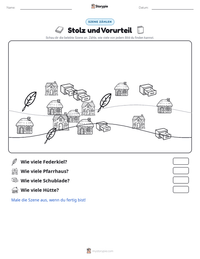 Stolz und Vorurteil druckbare Arbeitsblatt Vorschau
