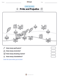 Pride and Prejudice printable worksheet preview