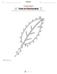 Trots en Vooroordeel afdrukbare werkblad voorbeeld
