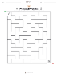 Pride and Prejudice printable worksheet preview