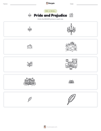 Pride and Prejudice printable worksheet preview