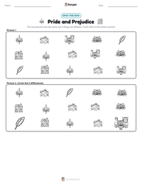 Pride and Prejudice printable worksheet preview