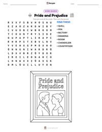 Pride and Prejudice printable worksheet preview