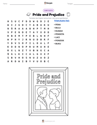 Prabaca lembar kerja cetak Pride and Prejudice