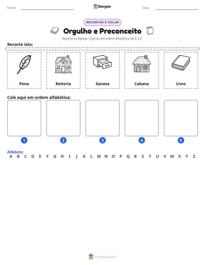 Recortar & Colar Alfabeto