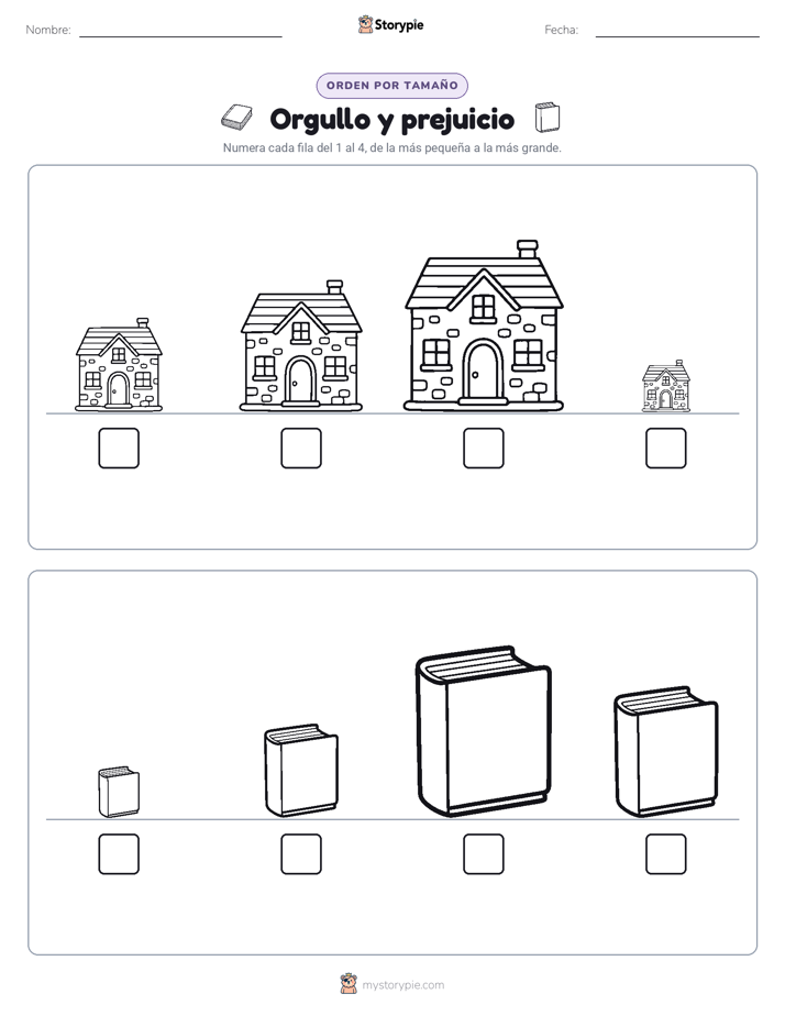 Orden de Tamaños