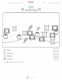 ولیم شیکسپیئر پرنٹ کرنے کے قابل ورکشیٹ کا پیش نظارہ