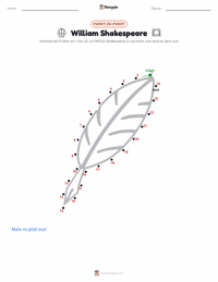 William Shakespeare druckbare Arbeitsblatt Vorschau