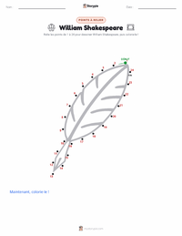 Aperçu de la feuille de travail imprimable William Shakespeare